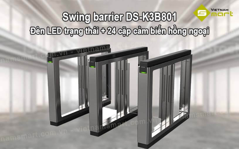 Cổng swing barrier Hikvision DS K3B801 Giá rẻ nhất