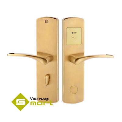 Khóa thẻ từ khách sạn Hune 029BK-D Cận cảnh 2 mặt của khóa cửa khách sạn 029BP-K