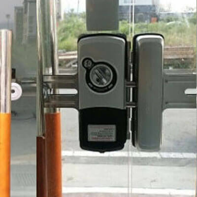 Khóa điện tử cửa kính EVERNET CHOICE GLASS Cận cảnh mặt trong của model khóa CHOICE GLASS