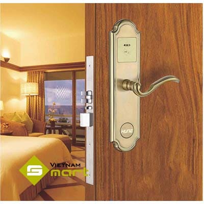 Khóa khách sạn dùng thẻ Temic 998BK-D Ứng dụng của khóa cửa từ khách sạn 99BK-D dùng cho cửa gỗ
