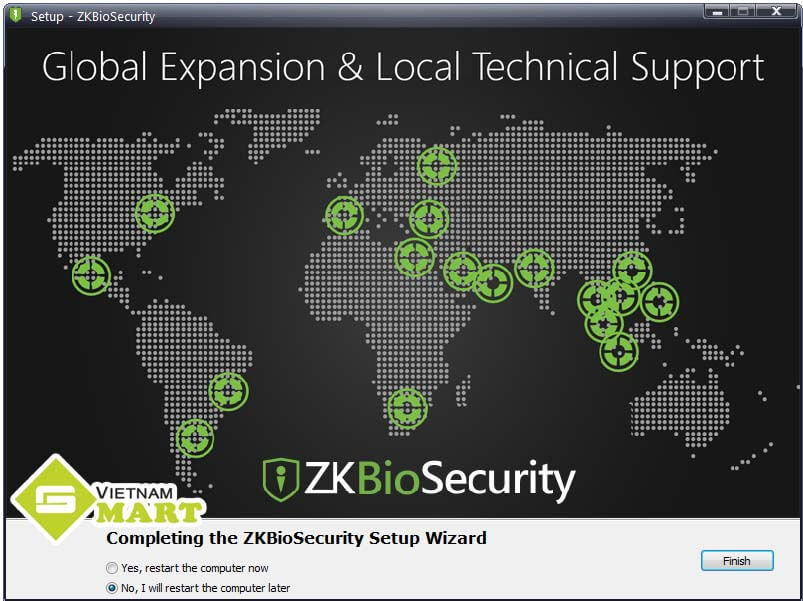 hướng dẫn cài phần mềm ZKBio Security