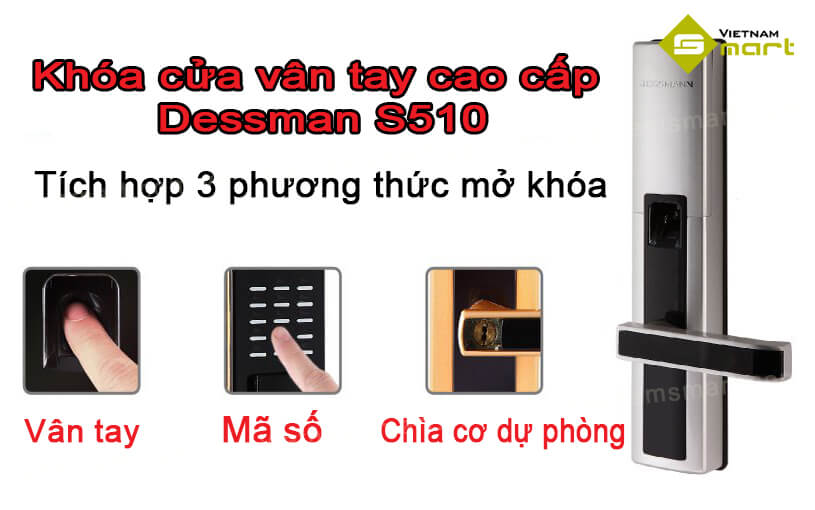 Khóa cửa vân tay thông minh Dessmann S510 Dessmann S510