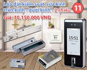 Lắp đặt kiểm soát cửa kính 2 chiều sử dụng thiết bị Smart AC1