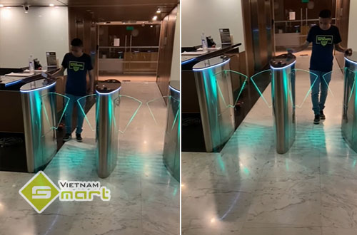 Cổng Flap Barrier ZKTeco FBL5011 Pro Test cổng flap ZKTeco FBL5011 Pro