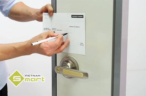 Địa chỉ mua khóa vân tay uy tín, chất lượng nhất hiện nay Mua khóa vân tay phát thảo sơ đồ lắp đặt