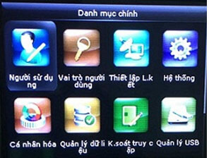 Hướng dẫn cách đổi IP và khắc phục lỗi không thể đổi IP máy chấm công Menu máy chấm công