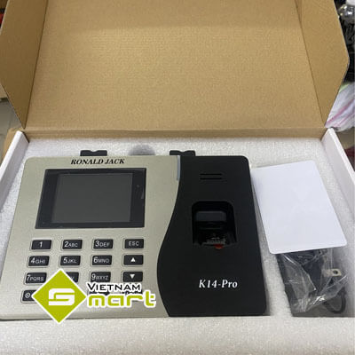 Mở hộp thiết bị chấm công Ronald Jack K14 Pro