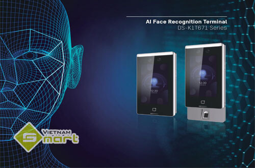 Thiết bị nhận dạng khuôn mặt AI DS-K1T671 Series Giới thiệu về sản phẩm máy chấm công khuôn mặt DS-K1T671