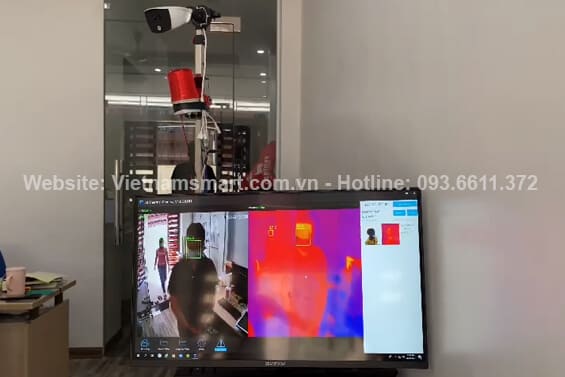 Hình ảnh hệ thống camera đo thân nhiệt từ xa của VietnamSmart