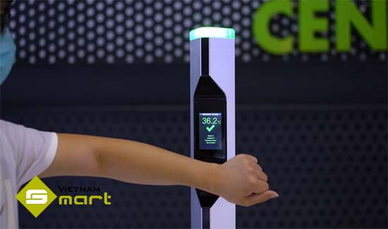 Đo nhiệt độ bằng ven tay với thiết bị nhiệt kế hồng ngoại ZK-TD200