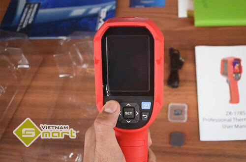 Camera thân nhiệt cầm tay ZK-178S Cận cảnh thiết bị đo thân nhiệt cầm tay ZK-178S