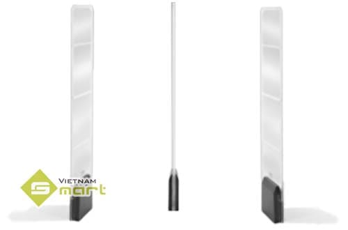 Cổng từ an ninh Sensormatic RF Acrylic Mô phỏng hình ảnh lắp đặt cửa từ RF Acrylic