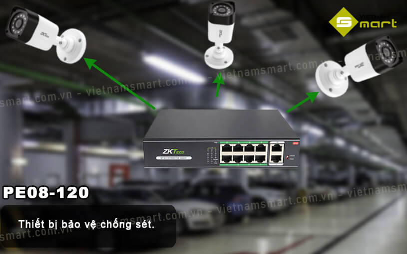 Cổng chia mạng PE08-120 zkteco pe08-120