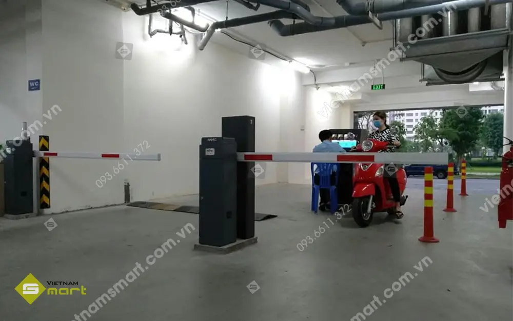 Dự án lắp đặt barrier tự động kiểm soát giữ xe thông minh công ty Nhân Vũ