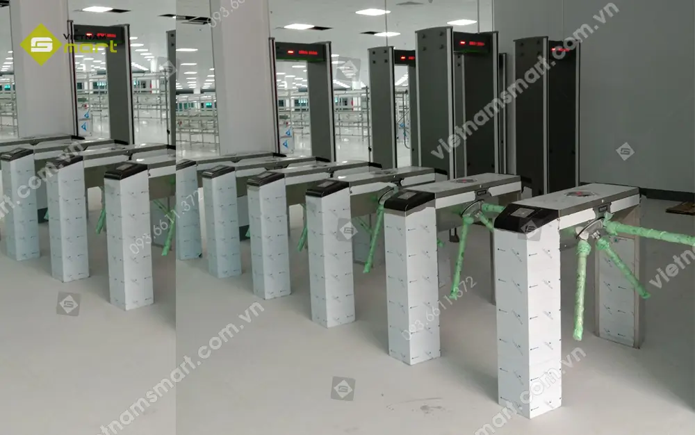 Dự án lắp đặt cổng xoay cổng dò kim loại cty SeoJin KCN Đồng Văn 1 Tiên Du Hà Nam