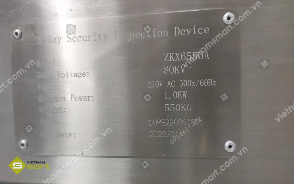 Dự án lắp đặt máy soi hành lý ZKX-6550A cho công ty Almus Vina