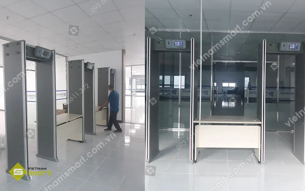 Dự án lắp đặt cổng dò kim loại cho công ty Power Logics - KCN Bá Thiện 2, Vĩnh Phúc