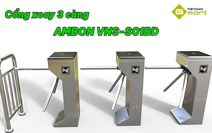 Cổng xoay 3 càng Ambon VNS-S01BD Giới thiệu cổng xoay 3 càng Ambon VNS-S01BD