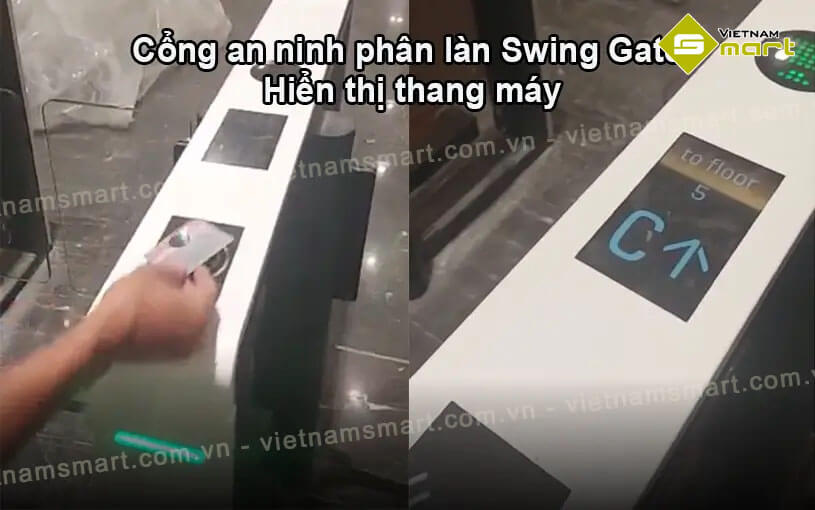 Cổng swing barrier ZKTeco Mars - B1000 Cổng swing barrier ZKTeco Mars - B1000