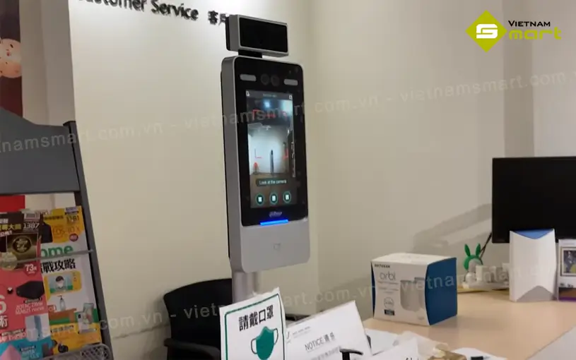 Máy chấm công khuôn mặt đo thân nhiệt Dahua DHI-ASI7213Y-V3-T1 Dahua DHI-ASI7213Y-V3-T1