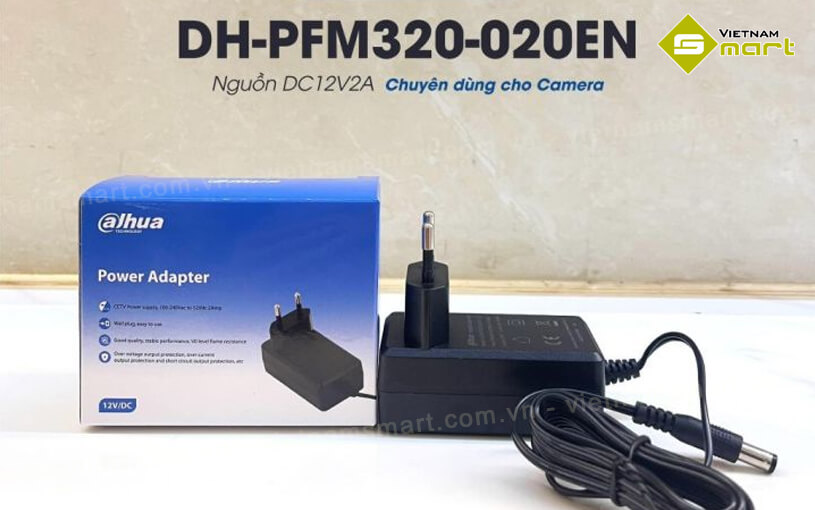 Bộ nguồn Adapter cho Camera Dahua DH-PFM320-020EN Giới thiệu về bộ nguồn Adapter cho Camera Dahua DH-PFM320-020EN