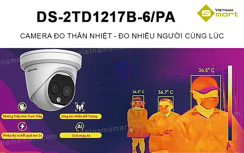 Camera DS-2TD1217B6/PA nhận diện nhiều người
