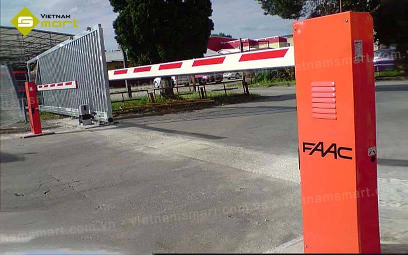 Barrier tự động FAAC 615 Ứng dụng barrier tự động FAAC 615 tại khu vực cổng vào ra