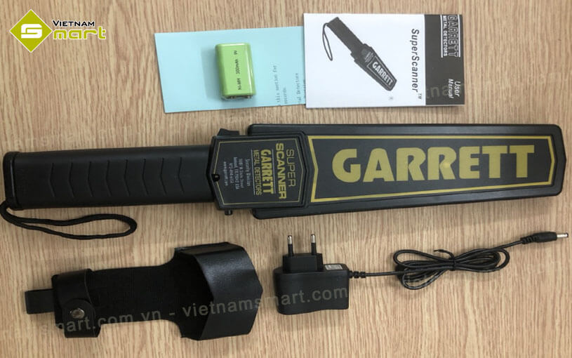 Bộ sản phẩm máy dò kim loại cầm tay Garrett 1165180 bao gồm?