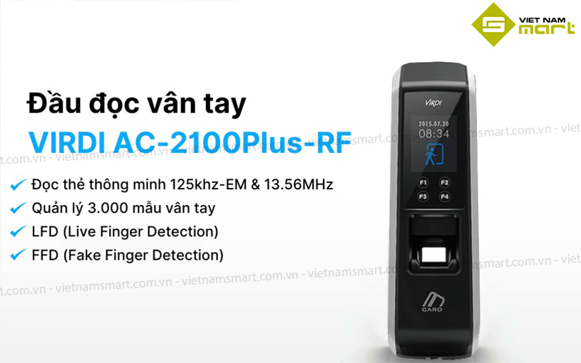Sản phẩm Virdi AC-2100Plus-RF có nhiều tính năng nổi bật