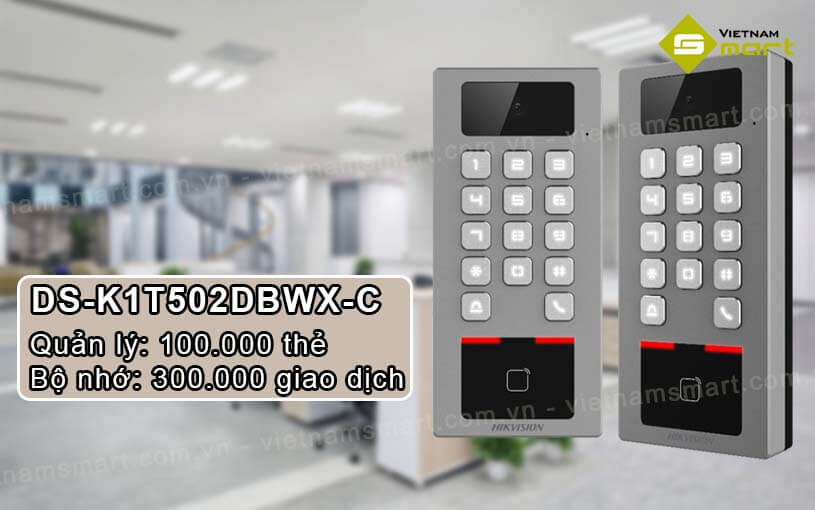 Giới thiệu về máy chấm công kiểm soát truy cập bằng thẻ từ Hikvision DS-K1T502DBWX-C có bộ nhớ quản lý lớn