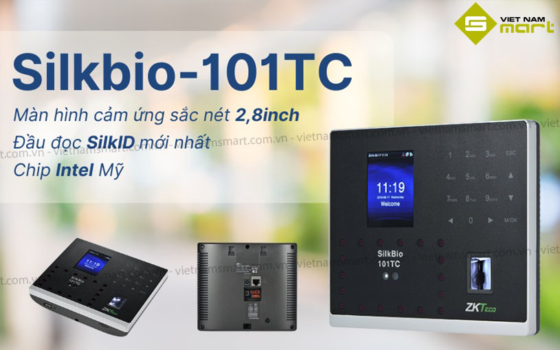 Máy chấm công khuôn mặt ZKTeco Silkbio-101TC Máy chấm công khuôn mặt ZKTeco Silkbio-101TC