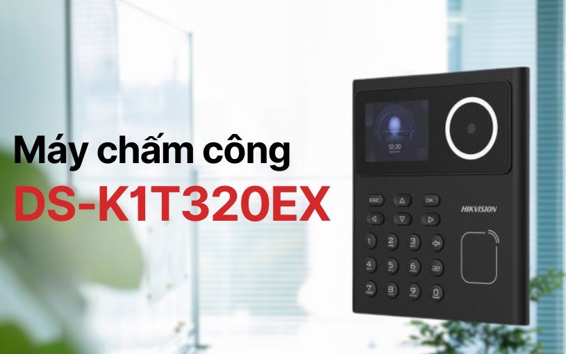 Mẫu máy chấm công khuôn mặt Hikvision DS-K1T320EX