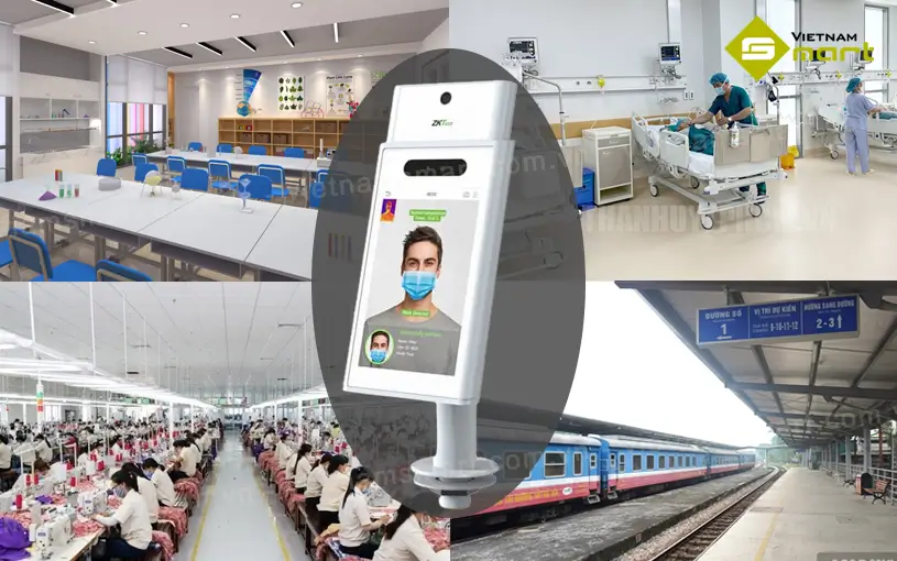 máy chấm công khuôn mặt đo thân nhiệt Elite/TI