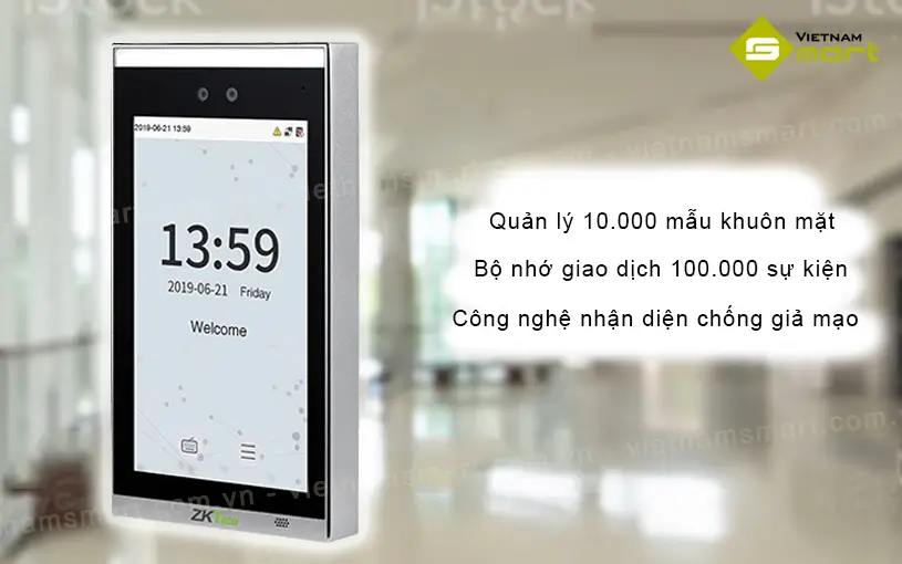 Máy chấm công khuôn mặt ZKTeco FaceDepot-7BL(WP) Giới thiệu về máy chấm công kiểm sóa ra vào khuôn mặt FaceDepot-7BL(WP)