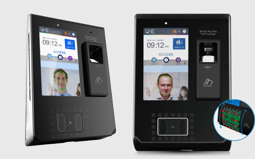 Máy chấm công khuôn mặt Virdi AC-7000 Mẫu máy chấm công khuôn mặt Virdi AC-7000