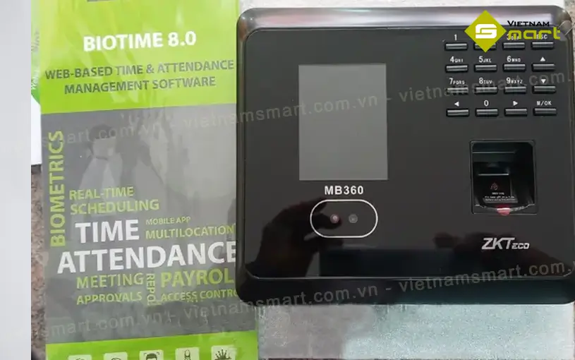 Máy chấm công khuôn mặt và vân tay ZKTeco MB360 máy chấm công khuôn mặt ZKTeco MB360