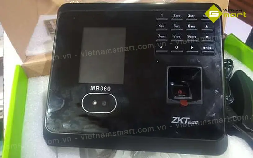 Máy chấm công khuôn mặt và vân tay ZKTeco MB360 Máy chấm công bằng khuôn mặt MB360 nhỏ gọn đa năng