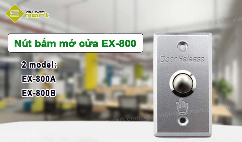 Nút bấm mở cửa ZKTeco EX-800 Nút bấm mở cửa ZKTeco EX-800