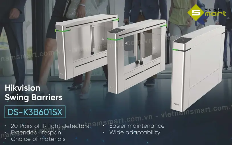 Cổng swing barrier Hikvision DS-K3B601SX Hikvision DS-K3B601SX