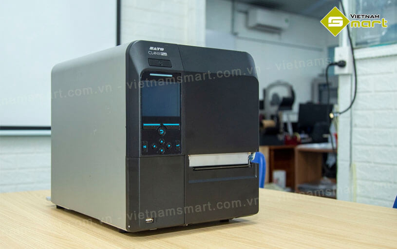 Máy in mã vạch, tem SATO CL4NX Plus có màn hình LCD đầy đủ màu với điều hướng menu trực quan với video hướng dẫn