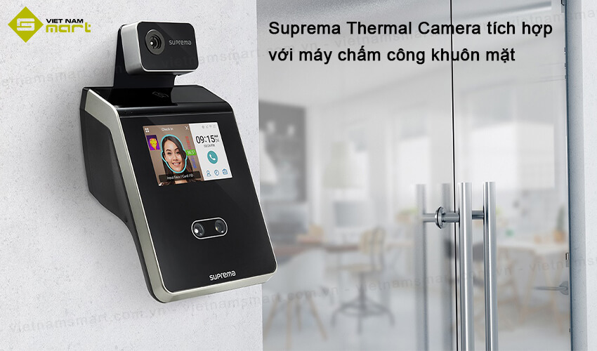 Suprema Thermal Camera tích hợp máy chấm công khuôn mặt