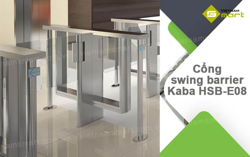 Cổng swing barrier Kaba HSB-E08 Giới thiệu về cổng swing barrier Kaba HSB-E08
