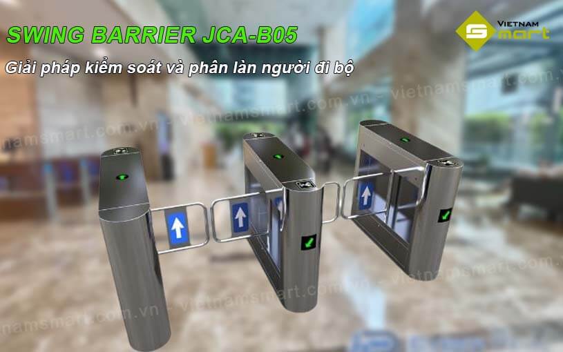 Cổng tự động swing barrier JCA-B05 Giới thiệu về cửa tự động swing barrier JCA-B05