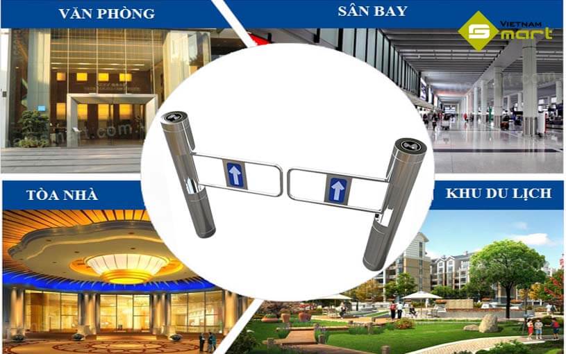 Ứng dụng thực tế của cổng swing barrier JCA-B10