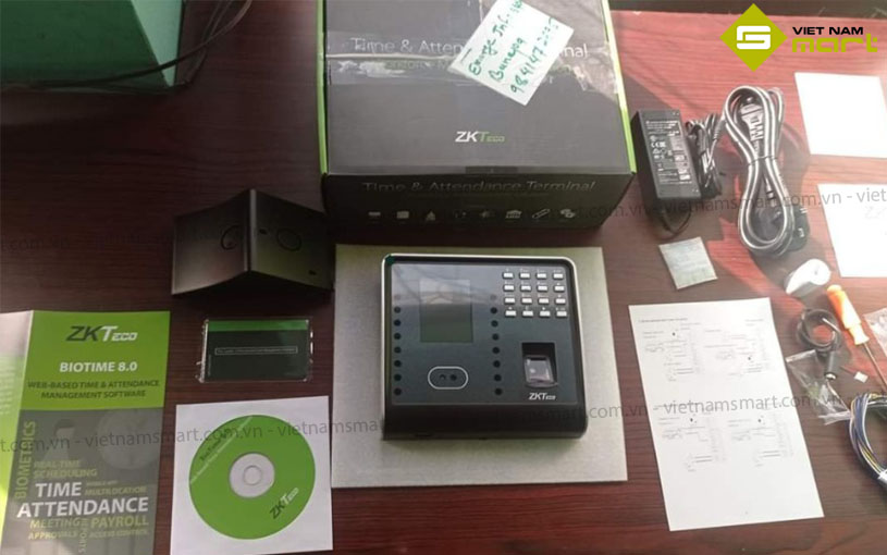 Máy chấm công khuôn mặt ZKTeco MB1000 Trọn bộ máy chấm công khuôn mặt MB1000