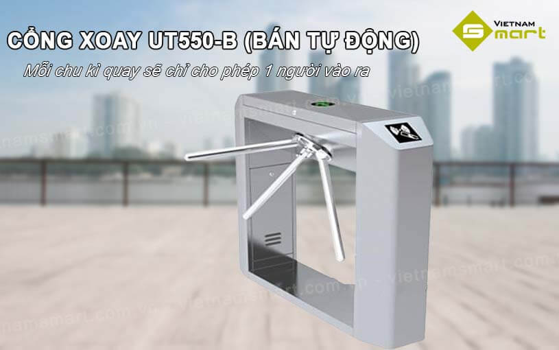 Cổng xoay 3 càng Uniqscan UT550-B (Bán tự động) Cổng xoay 3 càng bán tự động Uniqscan UT550-B