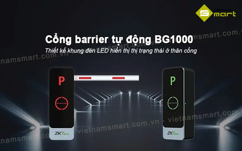 Barrier tự động ZKTeco BG1000 Barrier tự động ZKTeco BG1000 có LED hiển thị