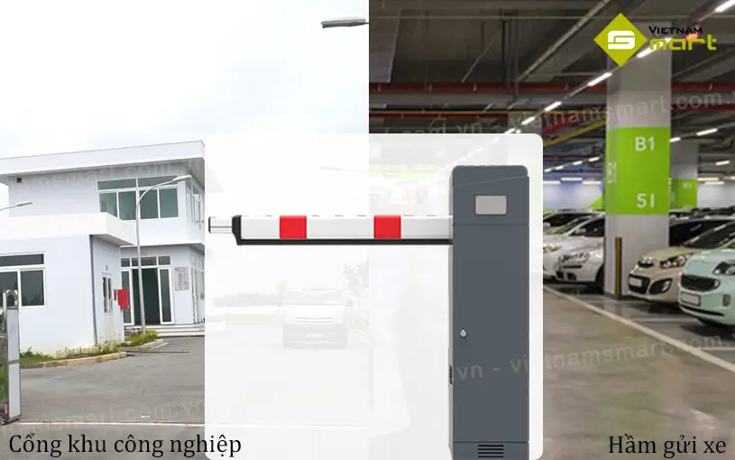 Barrier tự động PB3030L/R ứng dụng phổ biến