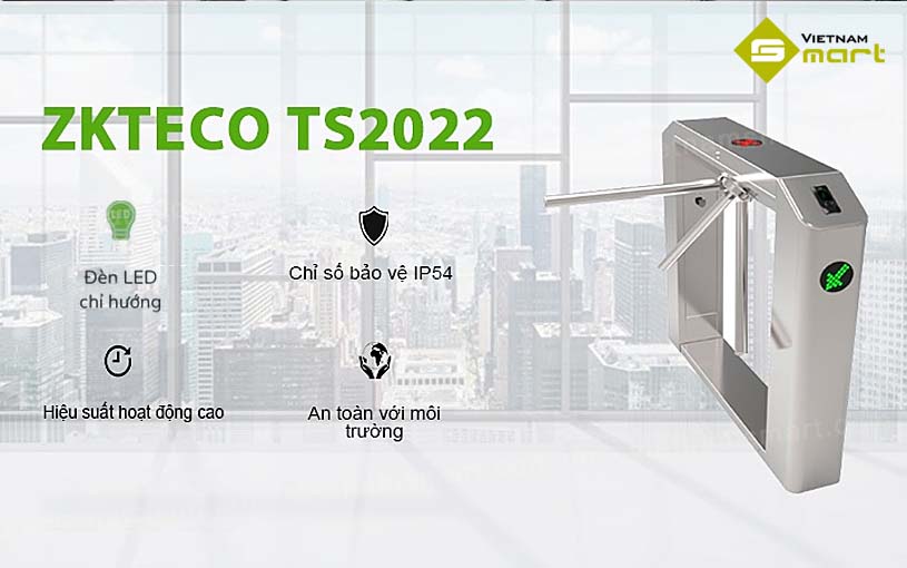 Giới thiệu về cổng xoay 3 càng ZKTeco TS2022