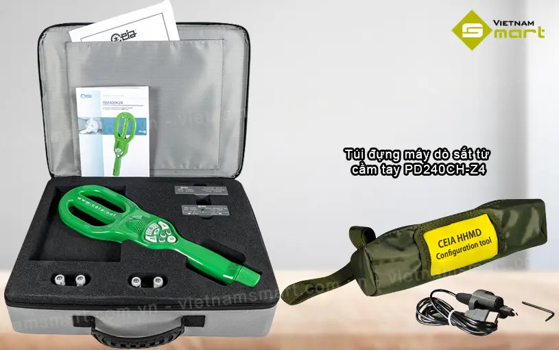 Khui hộp máy dò kim săt từ PD240CH-Z4 có túi đựng và phụ kiện
